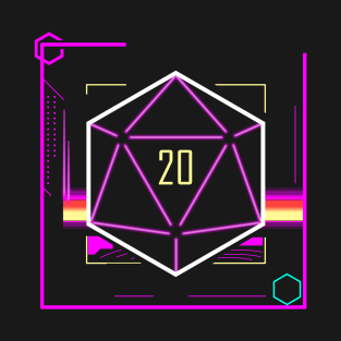 D20 - Neon (Version 2) T-Shirt