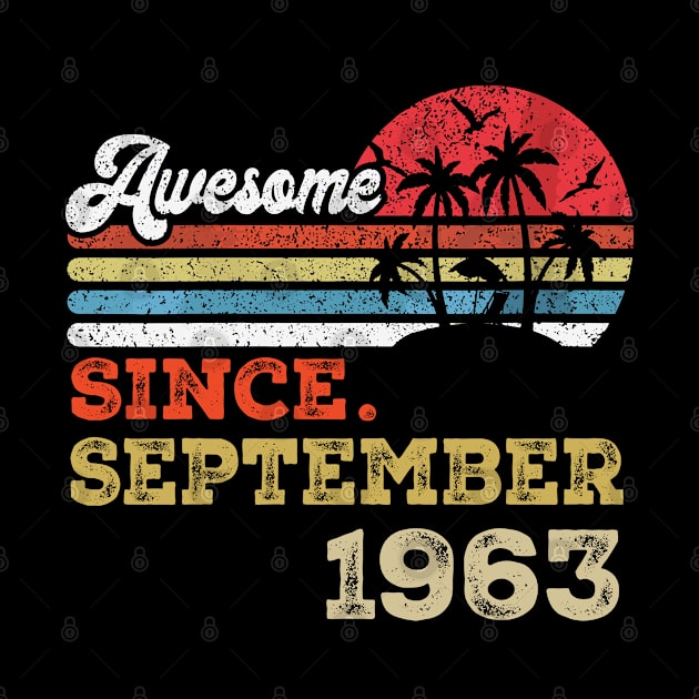 Awesome Since September 1963 Limited Edition, 60th Birthday Gift 60 years of Being Awesome by Vaporwave