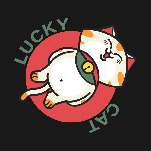 Cute Lucky Cat Sticker by alexlaw17