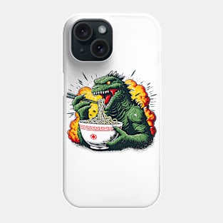 Giant Monster Ramen Bowl Tee - Fun Urban Fantasy Graphic Phone Case