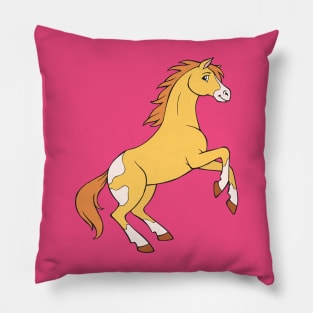 Proud Horse Brown Stallion Pillow