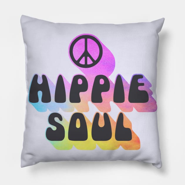 HIPPIE SOUL Pillow by BG305