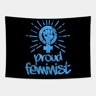 Proud Feminist Feminism Activist Design Tapestry