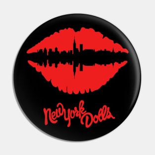 Skyline Lips (red) Pin