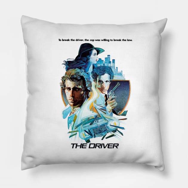 The Driver Movie Poster Pillow by MovieFunTime