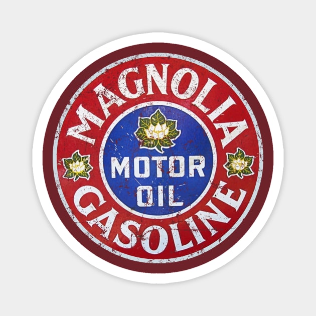 Magnolia Gasoline Magnet by MindsparkCreative