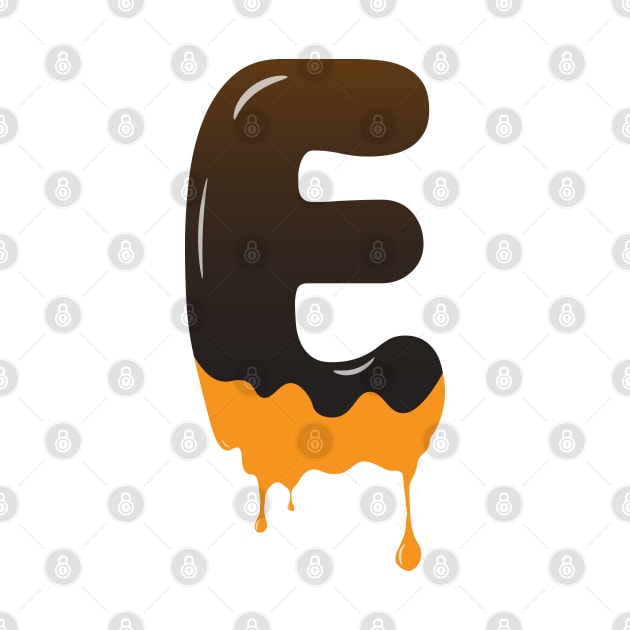 Chocolate Alphabet Letter E by Kangina