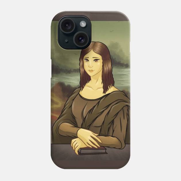 Monalisa Anime style Phone Case by A² Illustrations