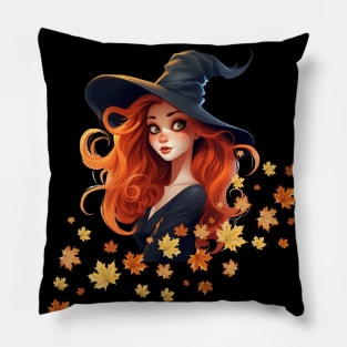 Fall Witch Pillow