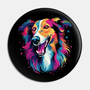 Borzoi Happiness Pin