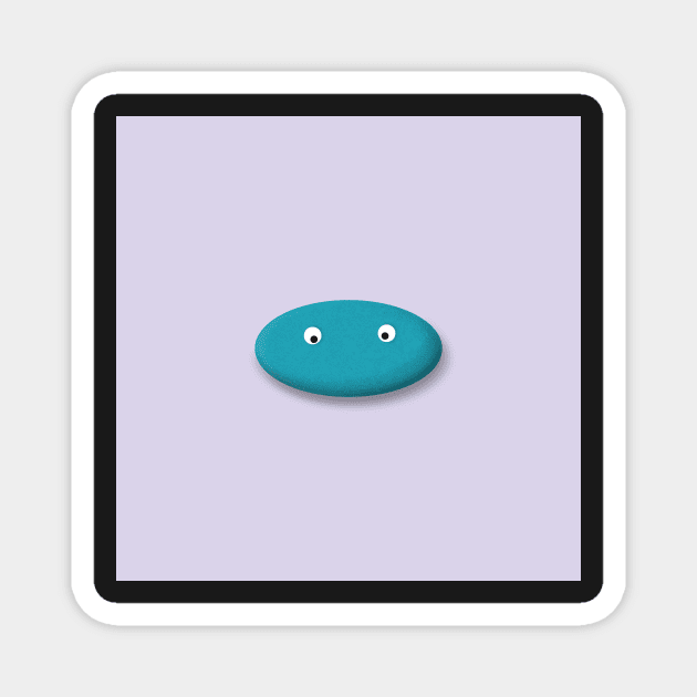 Pet Rock #1 Magnet by MyAwesomeBubble