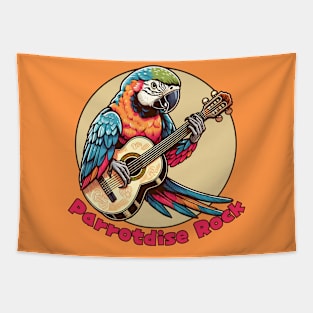 Rock and roll parrot Tapestry