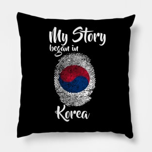 Korea Flag Fingerprint My Story DNA Korean Pillow