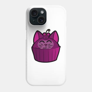 Catcake With Mouse-Cherry - Pink Phone Case