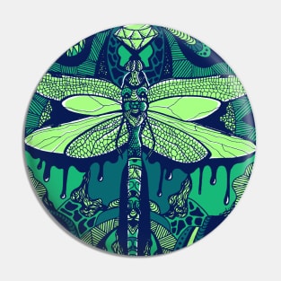 Ngreen Circle of the Dragonfly Pin