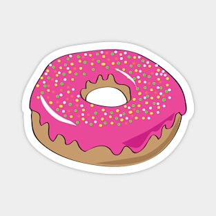 Pink sprinkled donut Magnet