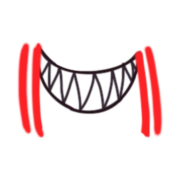 Red Stripe Shark Mouth by Studio 20Bones