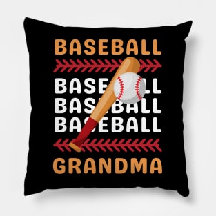 My Favorite Baseball Player Calls Me Grandma Gift for Baseball Grandma Pillow