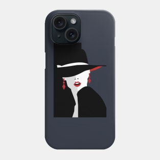 Coffeemania Girl in a hat Phone Case