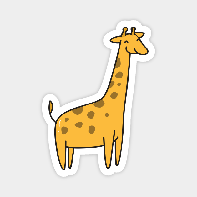 Cute Baby Giraffe Doodle Drawing - Giraffe Lover - Magnet | TeePublic Cute Baby Giraffe Doodle Drawing - Giraffe Lover - Magnet | TeePublic