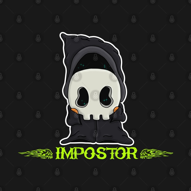 Imposter Creepy Cute Grim Reaper by Wanderer Bat