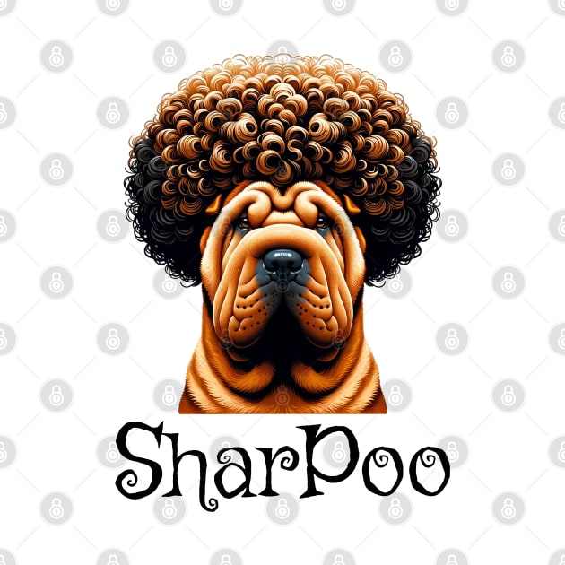 When you have a Sharpei crossed with a fancy Poodle, you get a Sharpoo by Luxinda