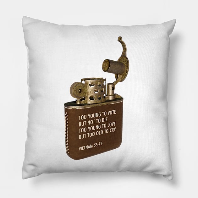 Vietnam War Pillow by Soll-E