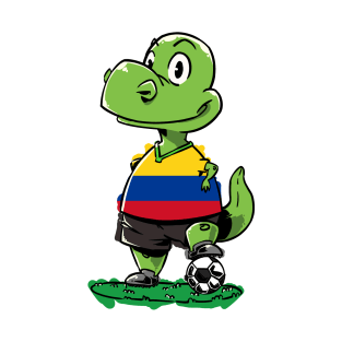 Soccer Dinosaur - Colombia T-Shirt