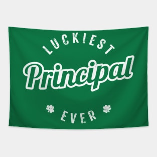 Luckiest Principal Ever - Funny St Patrick's Day Tapestry