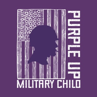 Purple Up For Military Kids - Month of the Military Child 2023 T-Shirt