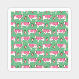 Strawberry Cow Pattern Magnet