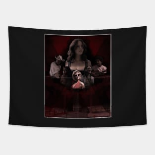 X - Vintage Horror Tapestry