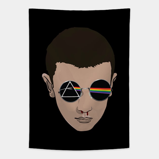 Dark Side Of Stranger Things Eleven Tapestry by Rebus28