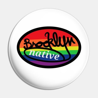 Pride colors Brooklyn Pin