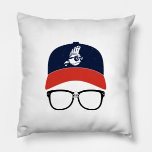 Ricky Vaughn Major League - vintage glasses and hat Pillow