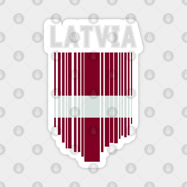Latvia flag, latvian flag Magnet by eka123