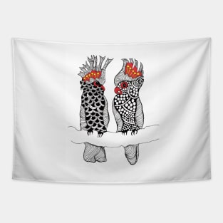 Parrot couple Tapestry