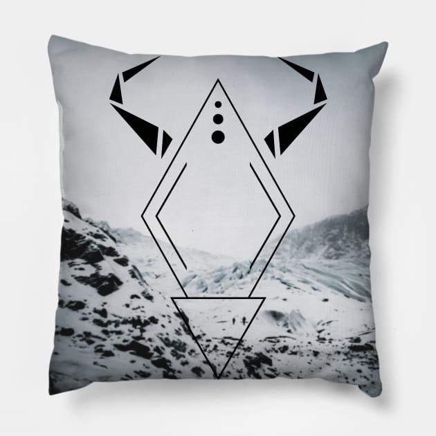 VIKING LOGO Pillow by Egor Litvinov