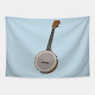 Banjo cartoon illustration Tapestry