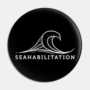 'Seahabilitation' Ocean Conservation Shirt Pin