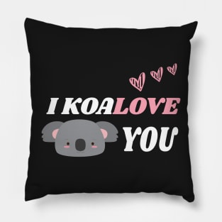 I Koalove You Funny Valentine's Day Saying Pillow