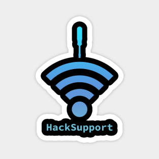 Copy of Hack-Support: A Cybersecurity Design (Blue) Magnet
