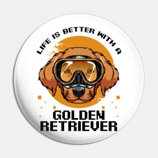 Golden Retriever Pin