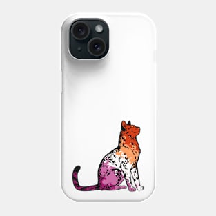 lesbian pride kitty Phone Case