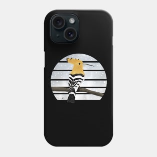 Hoopoe Winter Snow Bird Watching Birding Ornithologist Gift Phone Case