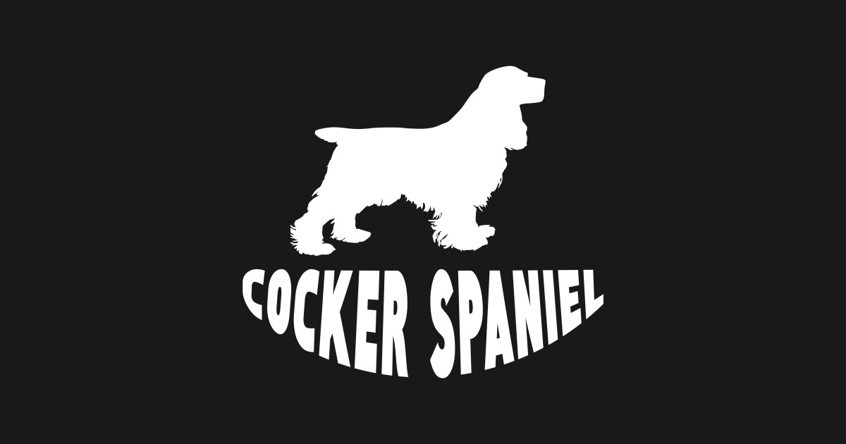 Cocker Spaniel Silhouette By Coolshirts