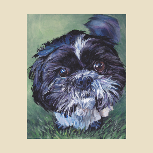 Disover Shih Tzu Fine Art Painting - Shih Tzu - T-Shirt