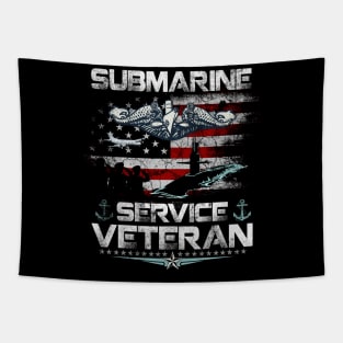 Submarines Service Veteran - Gift for Veterans Day 4th of July or Patriotic Memorial Day Tapestry