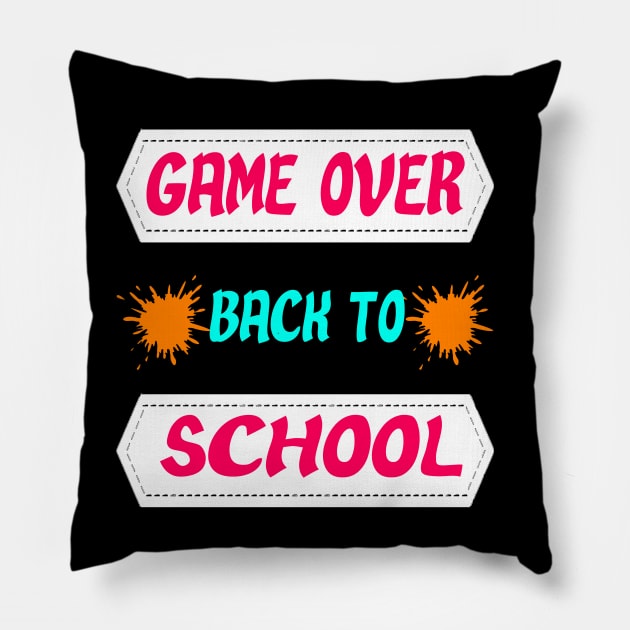 Game Over back to school Pillow by Emma-shopping