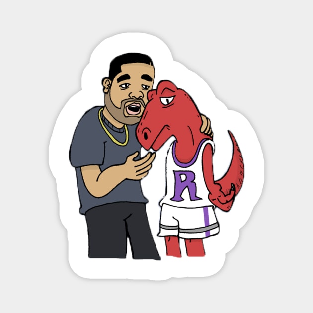 DRAKE & TORONTO RAPTOR Magnet by ematzzz